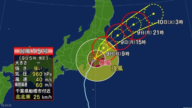 일본 태풍 상륙…파사이 초강력 비바람 ‘피해 속출’