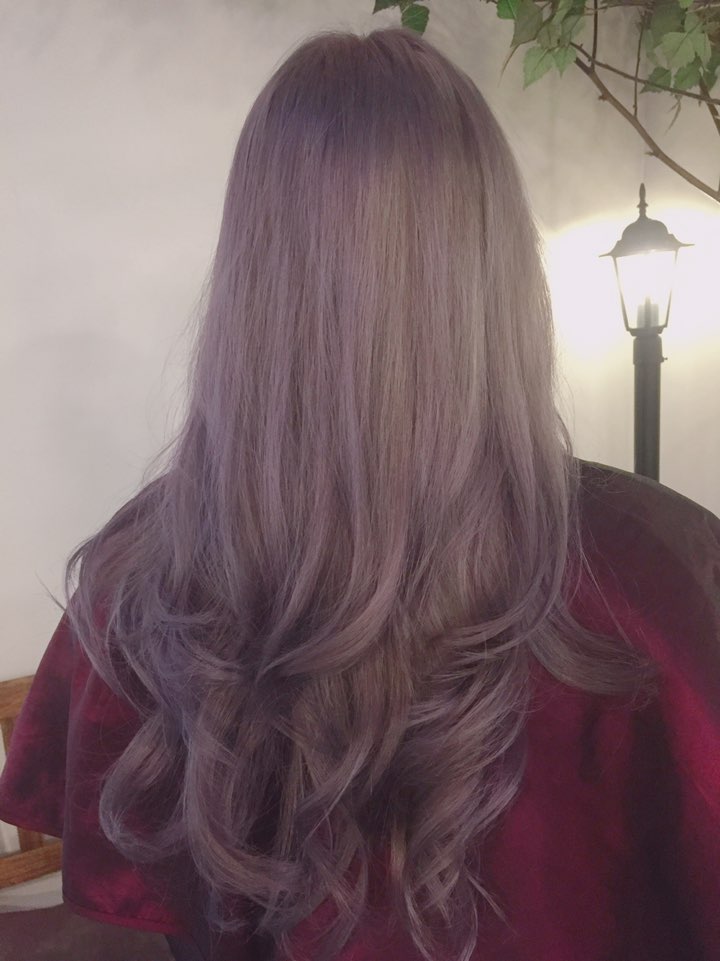  가장 인기 많은 컬러 애쉬 바이올렛 hongdae hair salon ash violet color