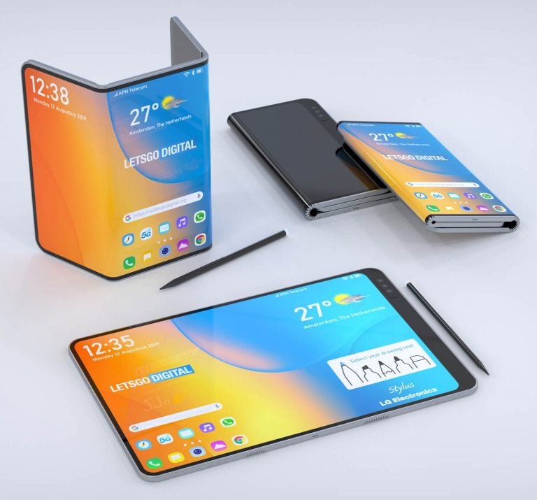 LG 특허, 두 번 접는 스마트폰에 스타일러스펜까지?
