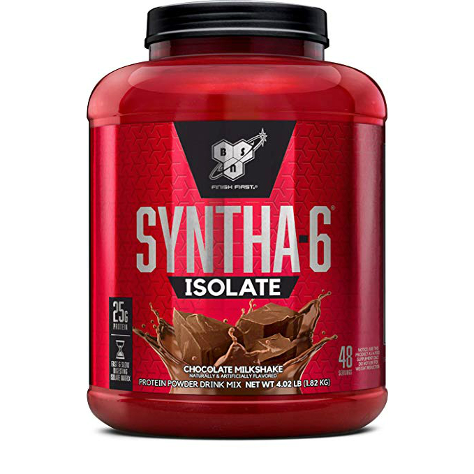  BSN 신타 6 아이솔레이트 프로틴 파우더 드링크 믹스, 초콜릿 밀크셰이크(Chocolate Milkshake), 1.82kg