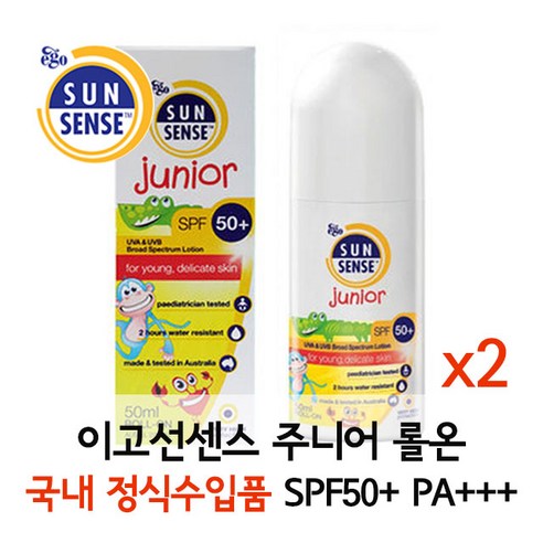  이고선센스 주니어 롤온 50ml 선블록, 2개