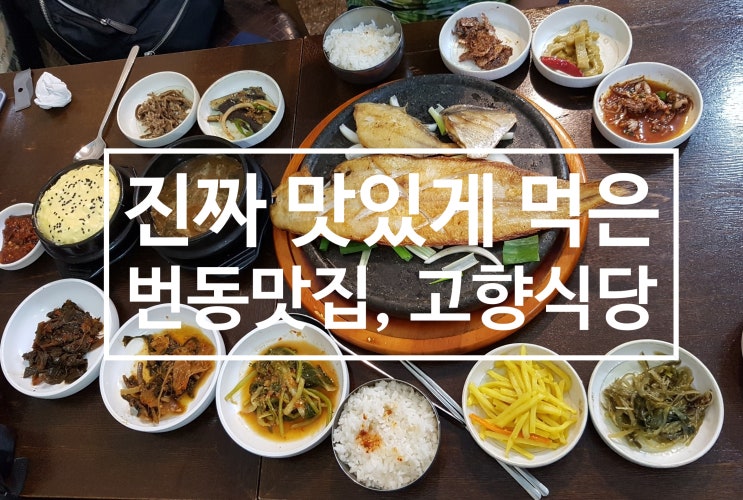  제가 인정하는 번동맛집, 고향식당