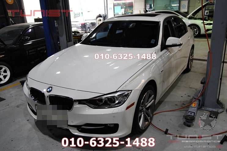  수입차 배기수리 bmw 320d 자바라 교환 작업