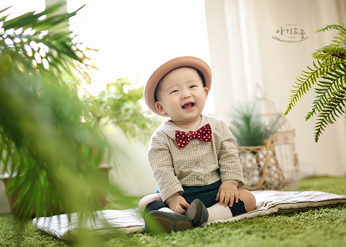  안산돌사진 첫번째 생일을 축하합니다.