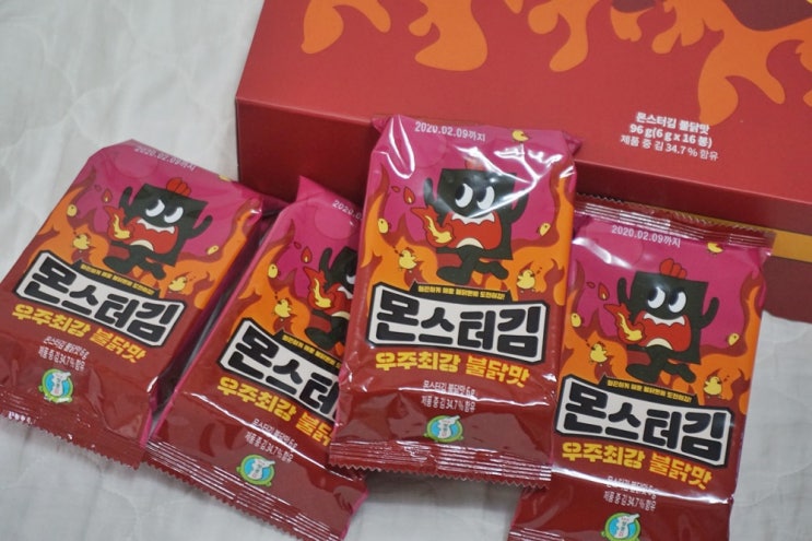  몬스터김 마라맛 불닭맛 김자반까지 성경김에서 일냈네 맵부심 각이야