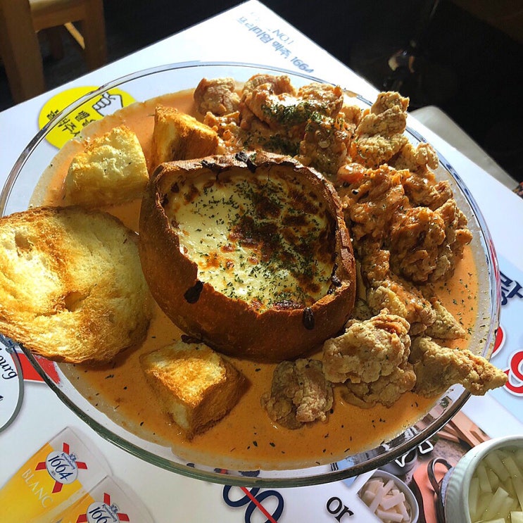  강남역 맛집, 치즈 낭낭 로제빠네치킨 “꼭그닭”