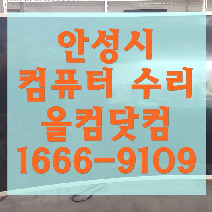  안성시 컴퓨터 수리 악성코드 출장 방문 윈도우 포맷 재설치 AS