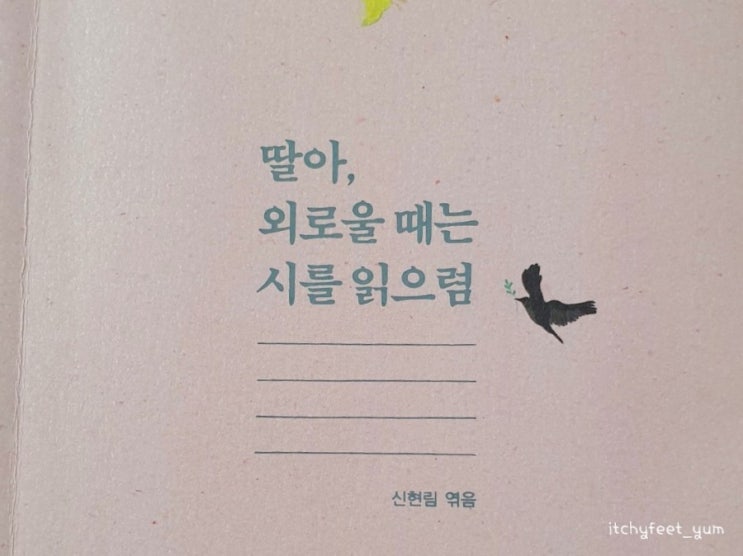  [책_in_나] 『딸아, 외로울 때는 시를 읽으렴』 우리를 너무 사랑하지만, 표현이 서툰 우리엄마의 마음 속이지 않을까?