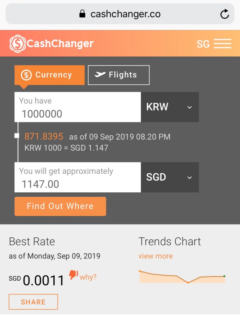 싱가포르 환전 이야기 : 현지에서 환전하기, 환전소 찾는 법 : 네이버 블로그
