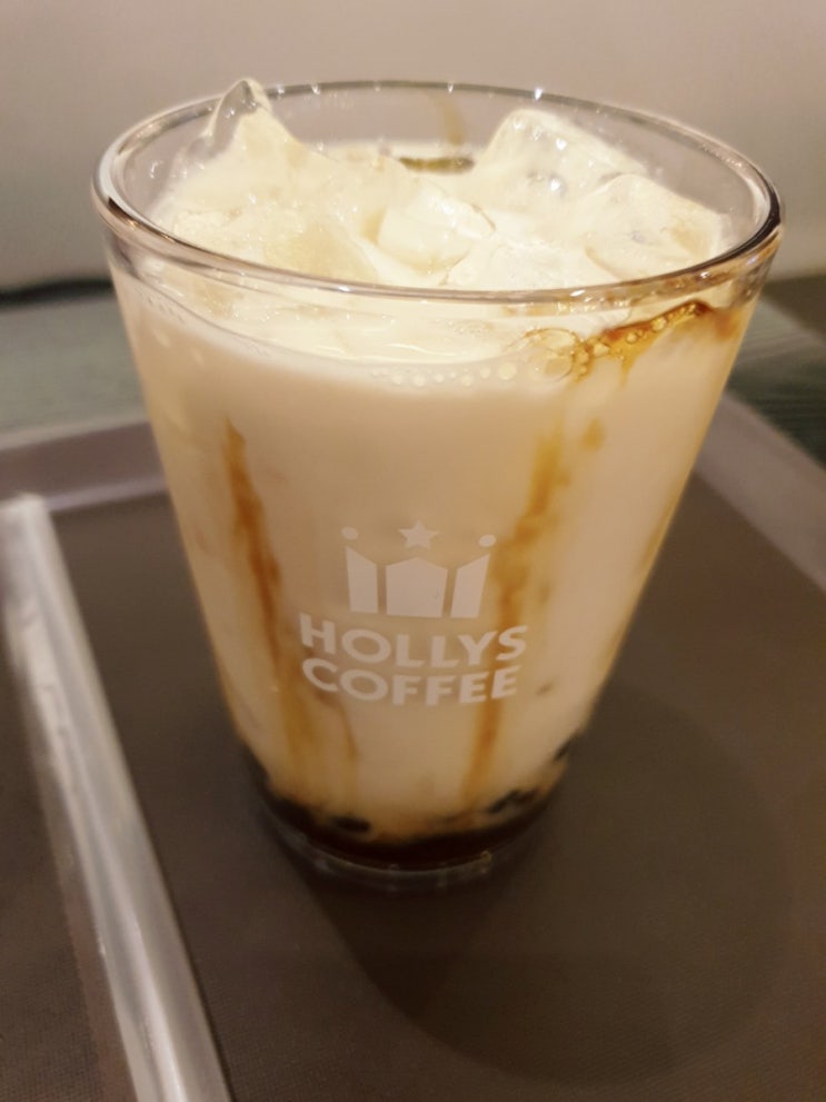  할리스 흑당버블라떼 가격&후기