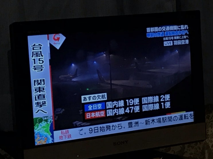  일본 태풍 15호 (台風15号) 파사이 관동지방에 계신 한국분들 걱정이네요