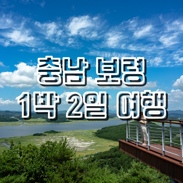 충남 보령으로 떠난 1박 2일 가족여행