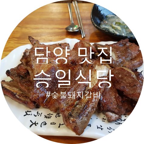  담양 맛집 승일식당 ! 숯불돼지갈비 존맛탱 (feat.구워주는집)