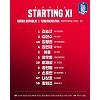 대한민국, 투르크메니스탄전 선발라인업 발표..이강인·백승호 벤치 대한민국, 투르크메니스탄전 선발라인업 발표..이강인·백승호 벤치
