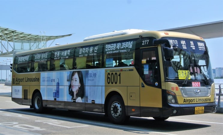 공항버스 6001번 (시간표, 노선 / 서울시 중구 ↔ 인천공항)