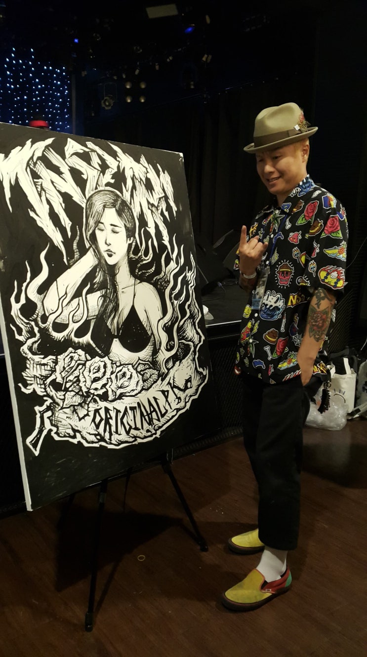 타투어워드 인스파이어 2019 라이브페인팅 - 홍대롤링홀