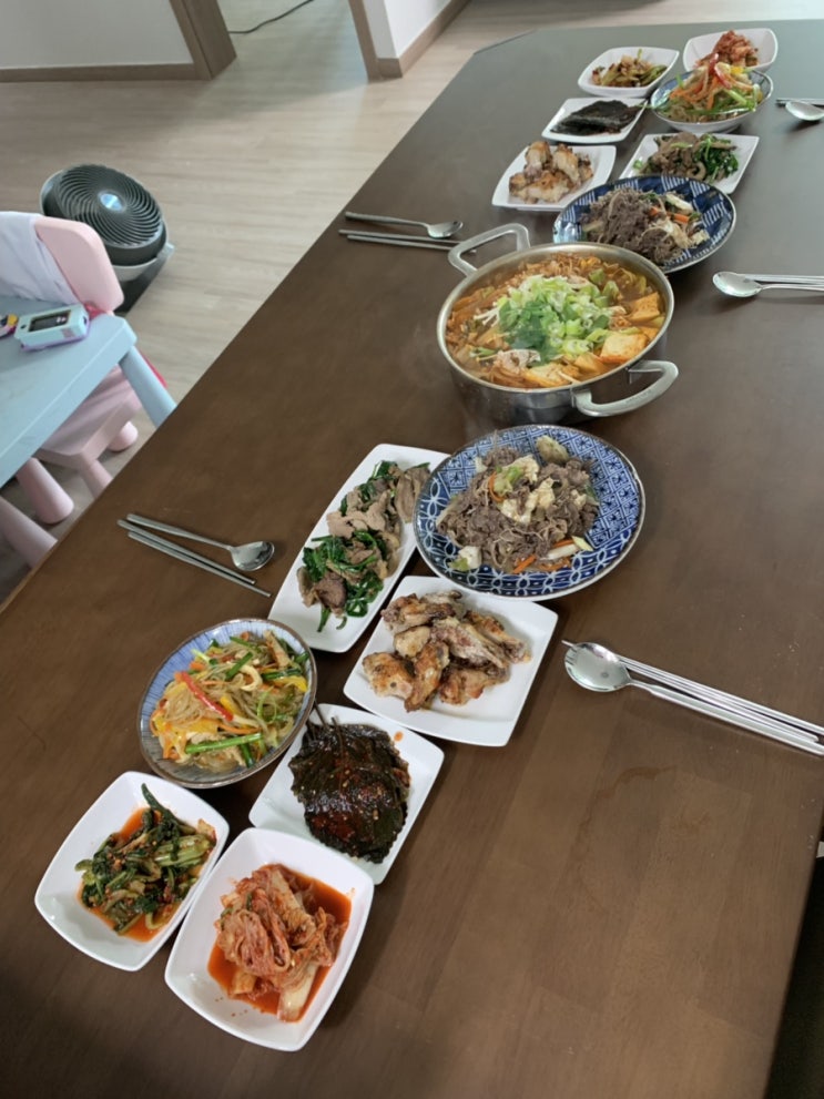  시댁식구방문:)집들이음식,시댁초대