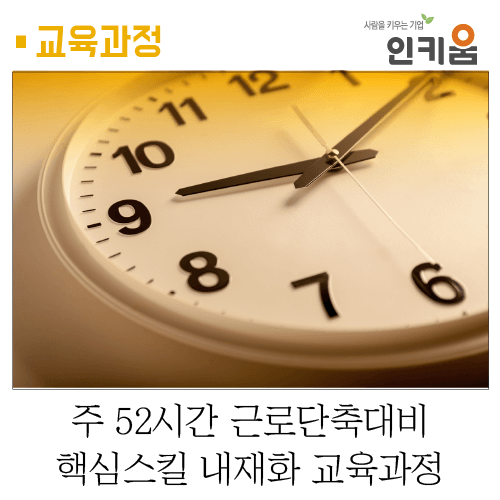 [교육과정] 주 52시간 근로시간 대응 핵심스킬 내재화