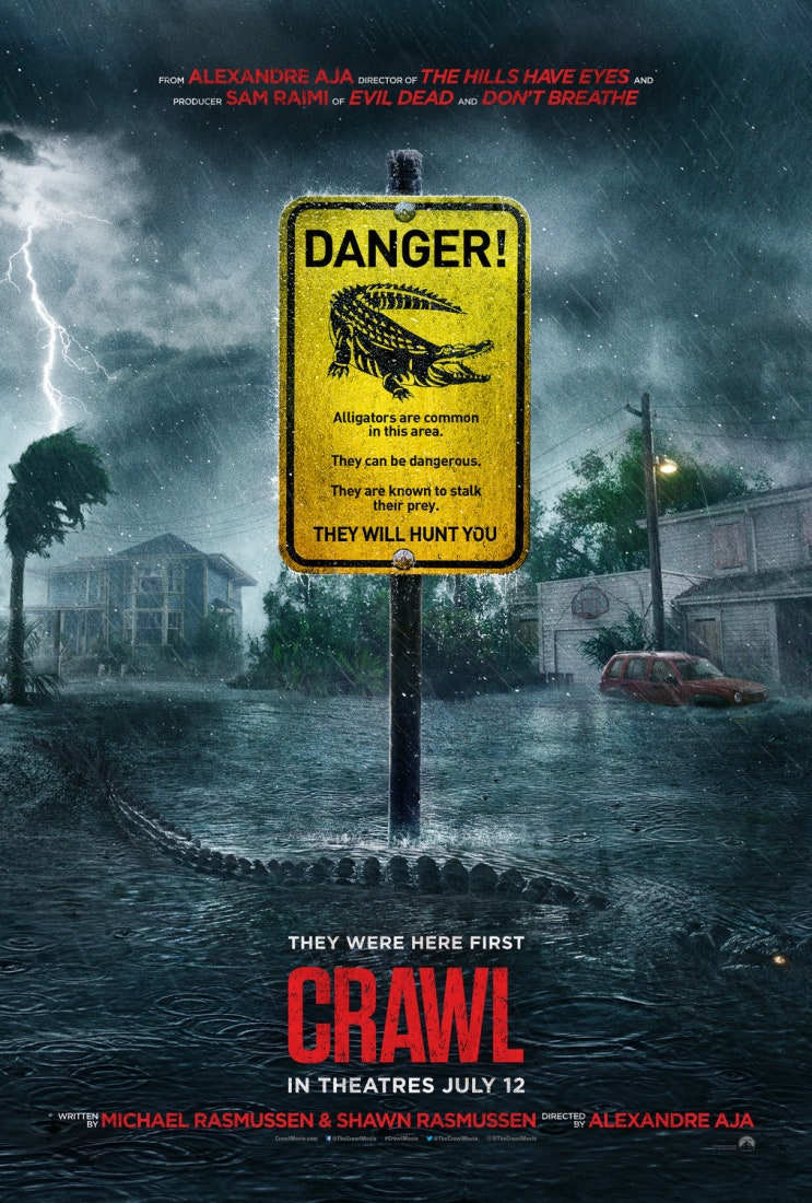 크롤 [Crawl] (2019) 악어-허리케인-물의 공포와 인간의 공포를 모두 담기엔...