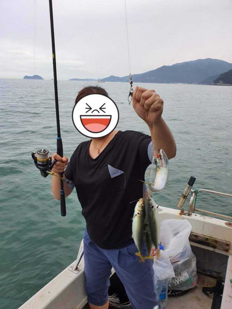  남해 낚시 즐기기