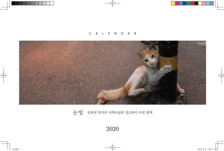  내년 달력 디자인 살짝 보여드립니다. 