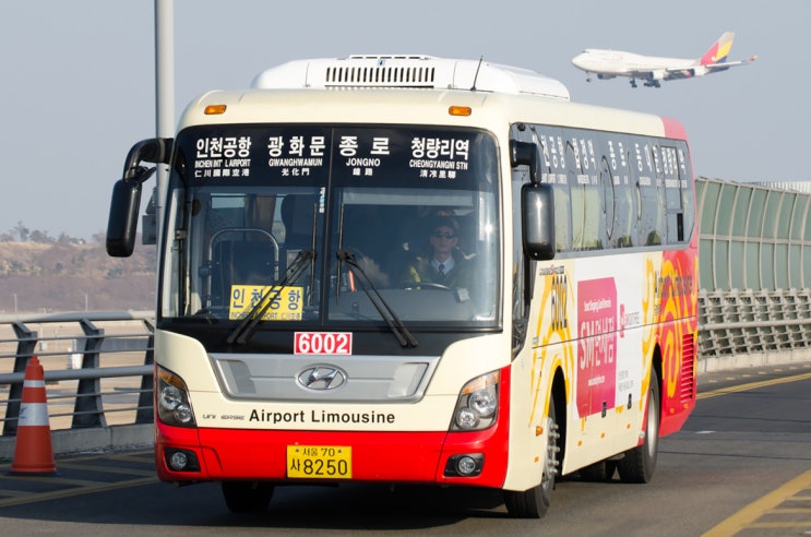 공항버스 6002번 (시간표, 노선 / 서울시 중구 ↔ 인천공항)