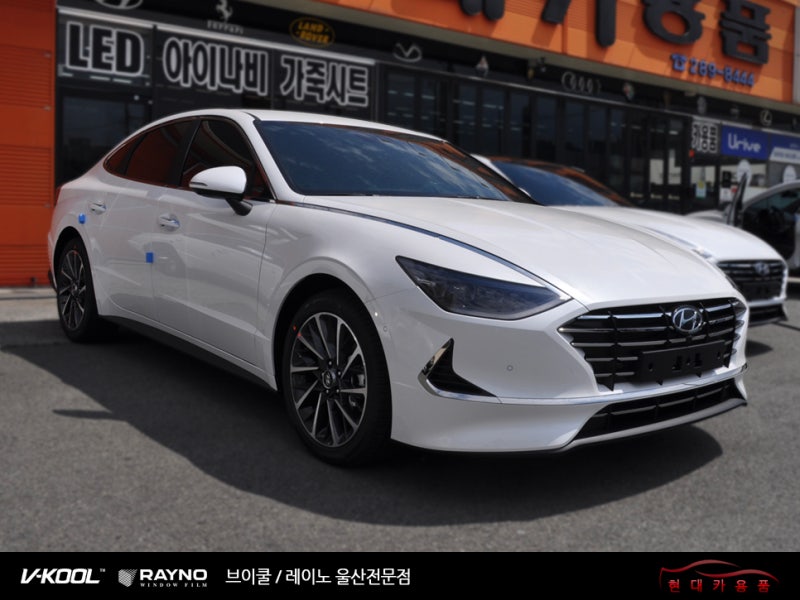 쏘나타 선팅 V쿨 K시리즈 금속성 열반사 필름!