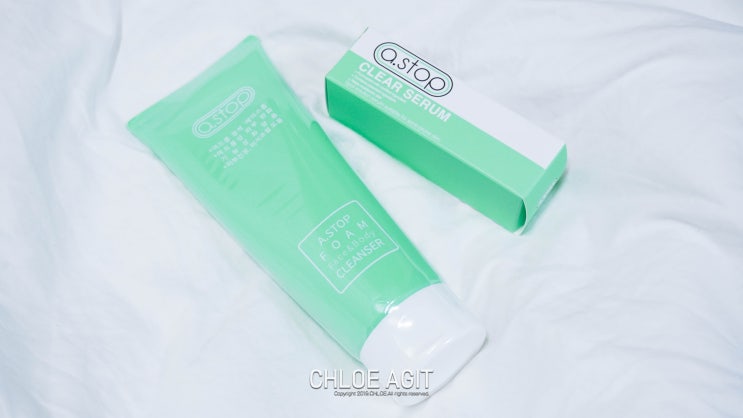  여드름 화장품 에이스톱 클리어세럼 폼클렌저로 트러블 관리중
