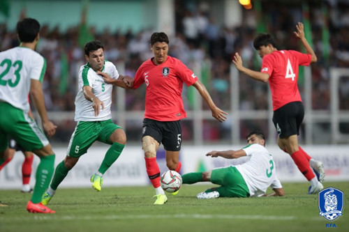  2022 FIFA 카타르 월드컵 아시아 2차예선-대한민국 vs 투르크메니스탄 환상적인 정우영 프리킥