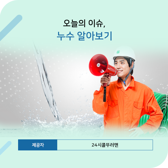  보문동하수구뚫음 핫 토픽, 누수