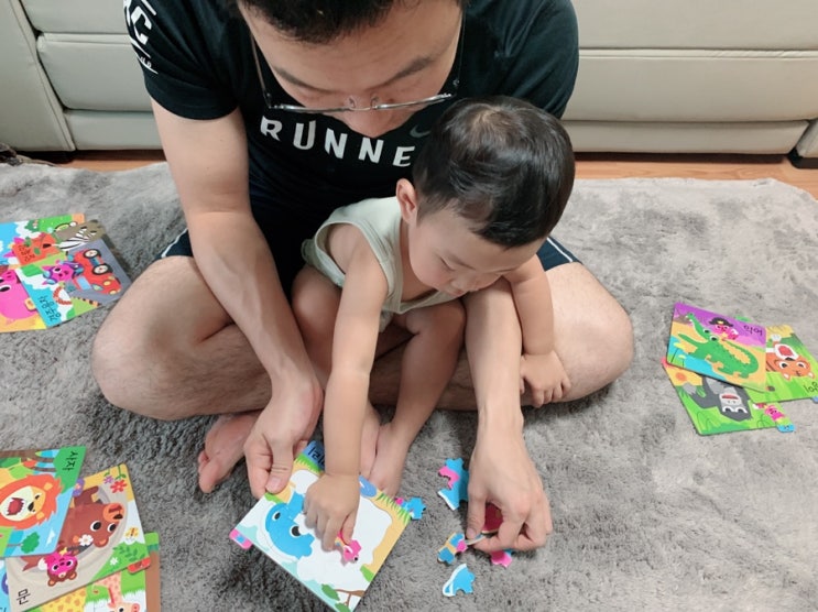 24개월 아기 장난감 :: 핑크퐁 아기 퍼즐 동물, 탈것(자동차) 구매 후기