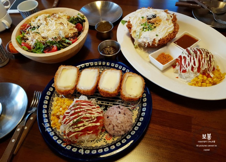  [운암동 맛집] 돈까스 안에 파스타가 들어있는 돈파스와 통 치즈돈까스가 있는 돈까스 만드는 남자_ 특이한 닭안심샐러드