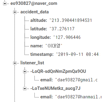  [Android Studio / 안드로이드 스튜디오] Firebase Realtime Database에서 리스트화된 데이터 가져오는 방법