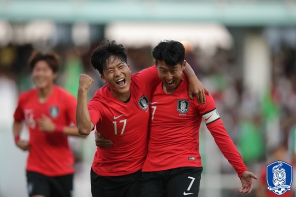  [대한민국 투르크메니스탄]1차전 2대 0 승리 나상호 정우영 골영상
