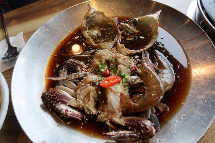  용인 수지 꽃담, 프리미엄 무한리필 게장