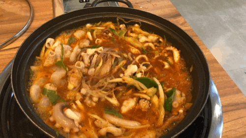  안양 엔터식스 둘러보기1탄!! 맛집 용호낙지(보글보글 낙곱새)