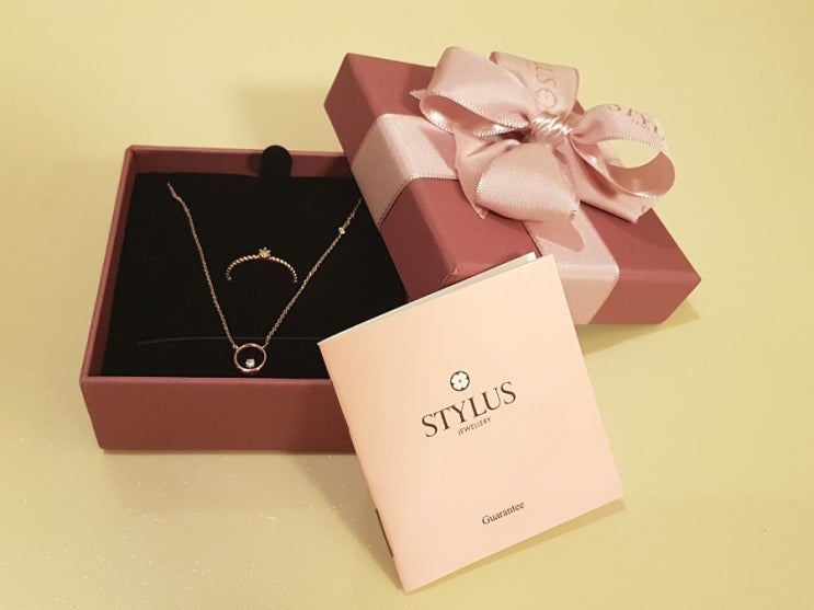 부모님께 선물받은 스타일러스(STYLUS) 다이아몬드 반지와 목걸이/심플하면서도 예쁜 주얼리 브랜드 추천