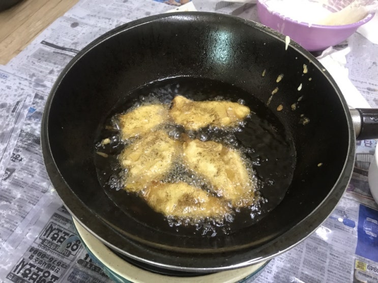 쌀가루 새우튀김