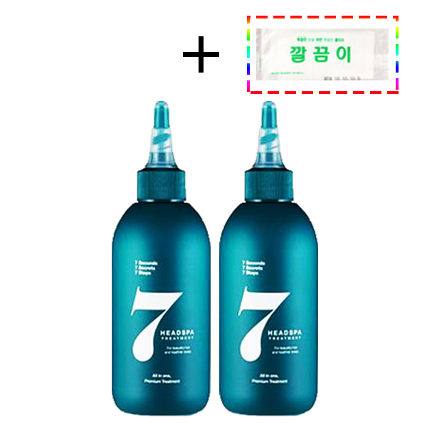 헤드스파 7 트리트먼트 파란눈 블랙 헤어팩 + 깔끔이 증정, 2개, 200ml