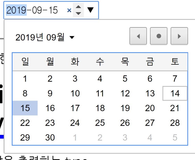  html input type date month 