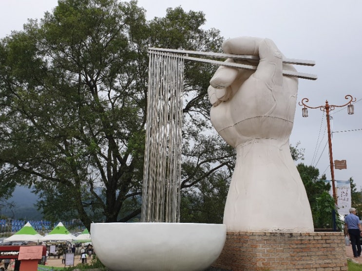  추석 연휴 신랑하고 봉평 이효석문화축제 왔어요.