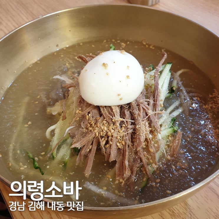  김해 메밀소바 의령소바 김해내동점 냉소바와 비빔소바