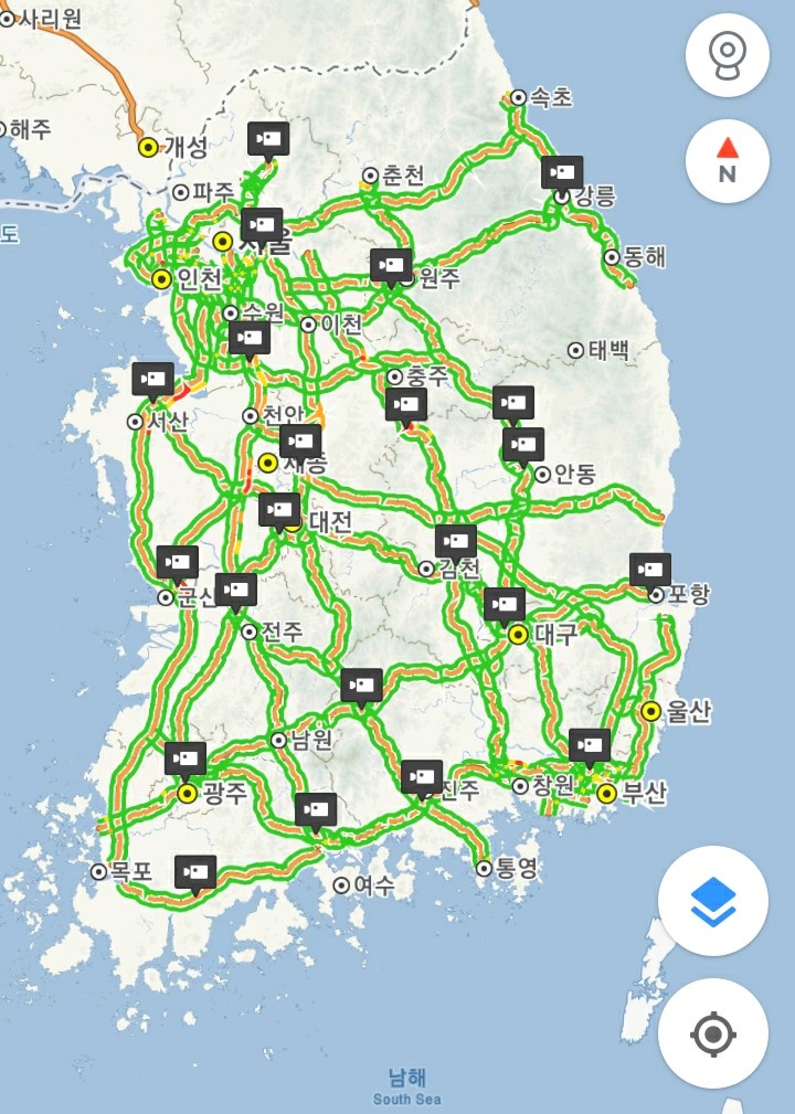 [도로/교통] 고속도로 정체 시작... 고속도로 통행료 면제 '고속도로 교통상황'