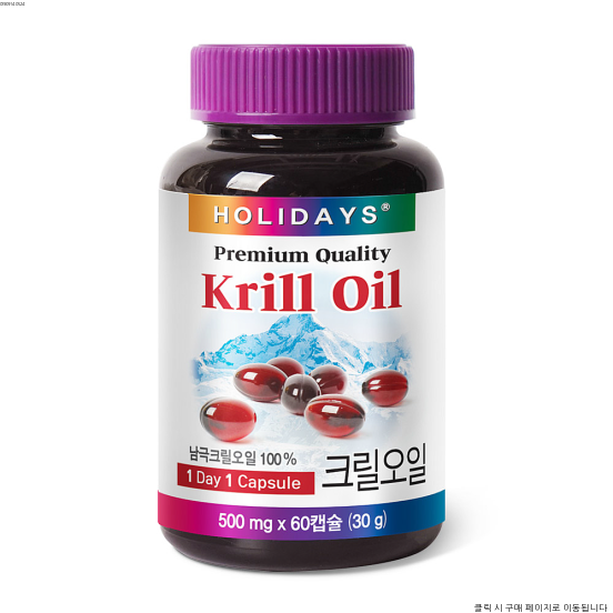  (가성비선물) 홀리데이즈 프리미엄 크릴오일 2개월분, 30g, 1개