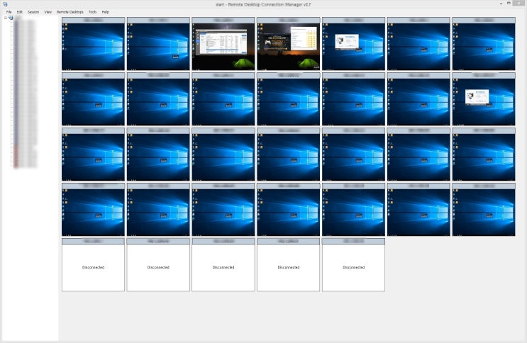  원격데스크탑 rdp Microsoft Desktop Connection Manager mstsc 멀티 제어