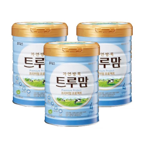  일동후디스 트루맘 프리미엄 후레쉬 4단계 800gX3캔, 800g