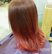  천안염색 두정동미용실 밀본염색 투톤레드염색 두정동염색 천안아산24시미용실 옴브레헤어살롱