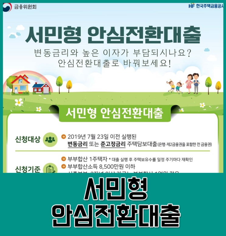  [부동산 상식] 한국주택금융공사 '서민형 안심전환대출' 이란?