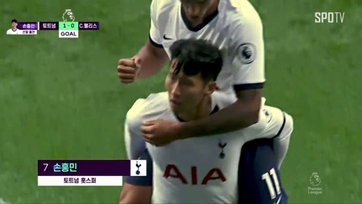  2019 프리미어리그 5R 토트넘 vs 크리스탈팰리스 손흥민 멀티골