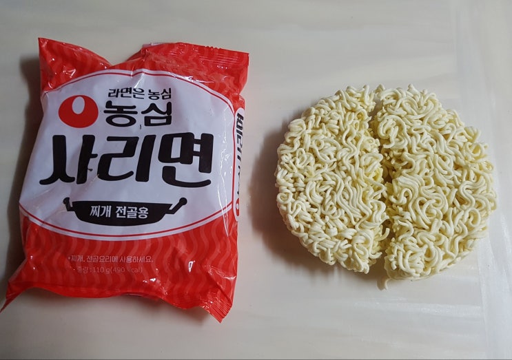  농심 사리면 라면사리 찌개전골용 칼로리(열량), 영양성분 정보 소개